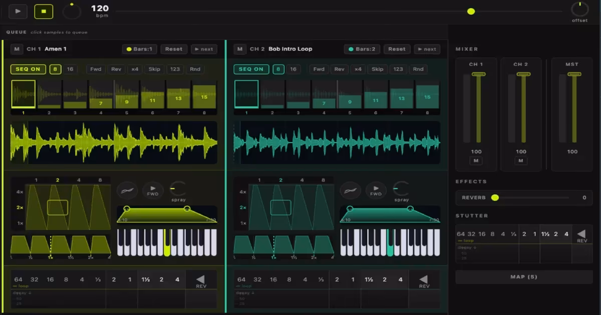 JSPA — a browser granular synthesiser