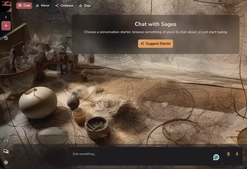 GroundedNinja Sage chat interface